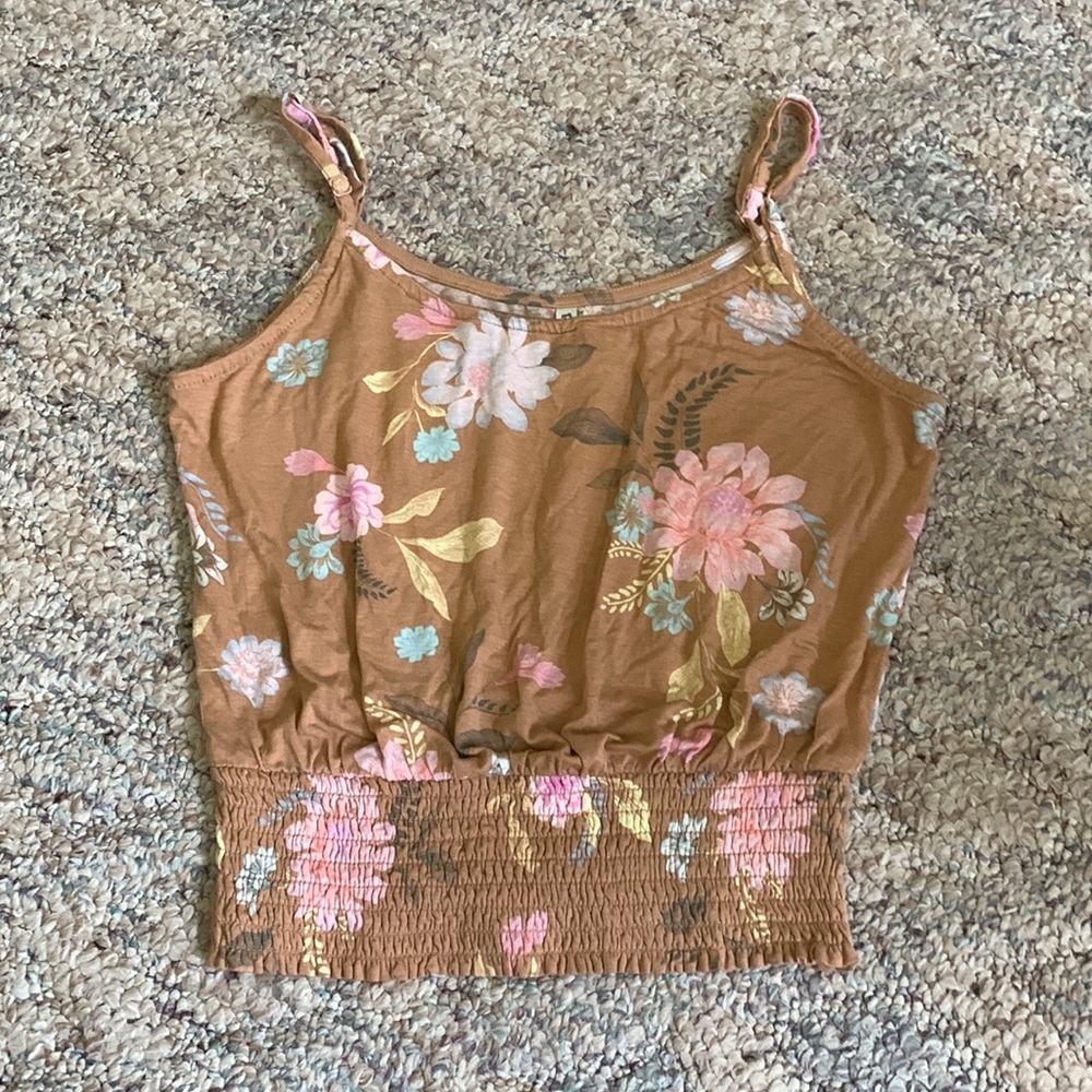 Mudd Junior’s Floral Tank with Elastic Waistband, Size XS.